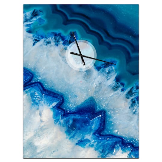 Designart Geode Slice Macro Wall Clock